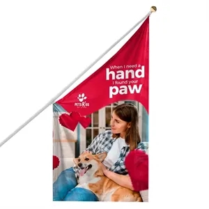 Digital Printed Building Flags 8.66' x 5' | https://www.bestnamebadges.com