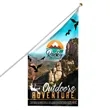 Digital Printed Building Flags 8.66' x 5' | https://www.bestnamebadges.com