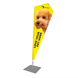 Razor Style Flip Flag 3.6' x 9.4' | https://www.bestnamebadges.com