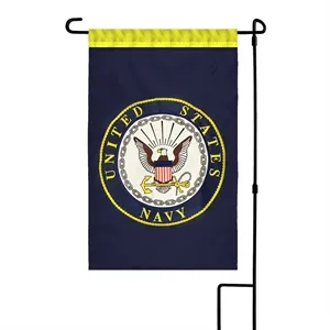 Custom Applique & Embroidered Garden Flag 12