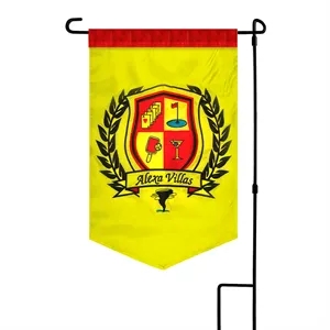 Custom Applique & Embroidered Garden Flag 12