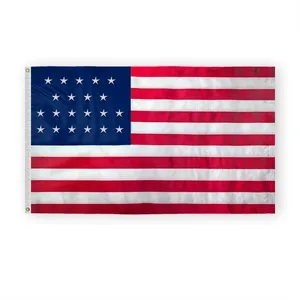 Historical US 21 Stars Flag | https://www.bestnamebadges.com