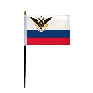 Special Historical Stick Flag - Russian American Co. | https://www.bestnamebadges.com