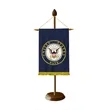Small Wooden Podium Banner Stand Kit - Natural | https://www.bestnamebadges.com