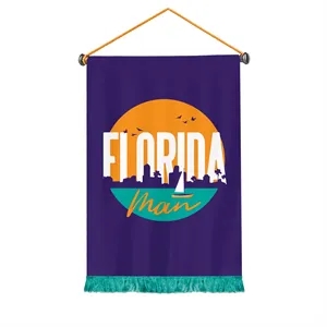 Custom Screen Sublimation Podium Banners - Nylon 2.5' x 3.5' | https://www.bestnamebadges.com