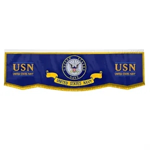 2.5' x 10' Applique & Embroidered Parade Banners - Nylon | https://www.bestnamebadges.com