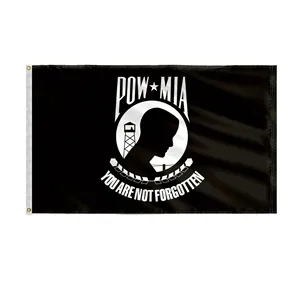 POW MIA Nylon Flag | https://www.bestnamebadges.com