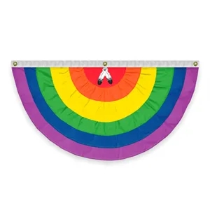 Two-Spirit Pleated Full Fan | https://www.bestnamebadges.com