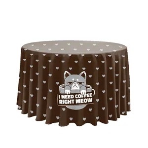 9.5' Circular Table Cover-Full Coverage-Sublimation | https://www.bestnamebadges.com