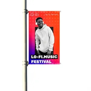 Street Pole Banner Standard Brackets Single/Double Kit | https://www.bestnamebadges.com