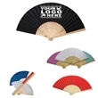 Foladble Chinese Paper Bamboo fan | https://www.bestnamebadges.com
