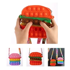 Pop Push Bubble Fidget Toy Burger Bag