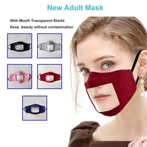 Lip visible protective face mask