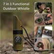 7 In 1 Outdoor Survival whistle | https://www.bestnamebadges.com