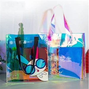 Colorful Holographic Laser Tote Bag