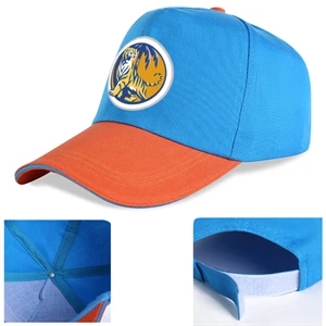 Structured Two-tone 5 Panel Sandwich bill Cap w/ Hook & Loop | https://www.bestnamebadges.com