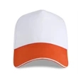 Structured Two-tone 5 Panel Sandwich bill Cap w/ Hook & Loop | https://www.bestnamebadges.com