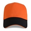 Structured Two-tone 5 Panel Sandwich bill Cap w/ Hook & Loop | https://www.bestnamebadges.com