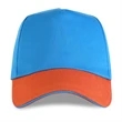 Structured Two-tone 5 Panel Sandwich bill Cap w/ Hook & Loop | https://www.bestnamebadges.com