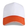 Structured Two-tone 5 Panel Sandwich bill Cap w/ Hook & Loop | https://www.bestnamebadges.com