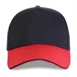 Structured Two-tone 5 Panel Sandwich bill Cap w/ Hook & Loop | https://www.bestnamebadges.com