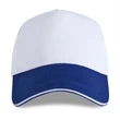 Structured Two-tone 5 Panel Sandwich bill Cap w/ Hook & Loop | https://www.bestnamebadges.com