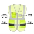 Safety Reflective Vest With Pocket | https://www.bestnamebadges.com