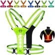 LED Reflective Running Vest | https://www.bestnamebadges.com