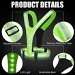 LED Reflective Running Vest | https://www.bestnamebadges.com