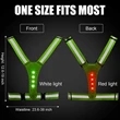 LED Reflective Running Vest | https://www.bestnamebadges.com