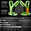 LED Reflective Running Vest | https://www.bestnamebadges.com