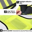 Reflective Night Running Vest | https://www.bestnamebadges.com