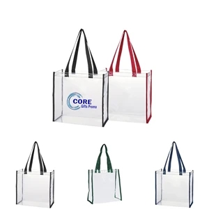 Clear Vinyl Stadium Compliant Tote Bag