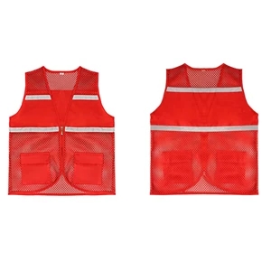 High Visibility Mesh Safety Vest with Pockets