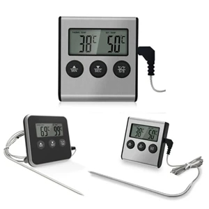 BBQ Grill Cooking Thermometer with Timer