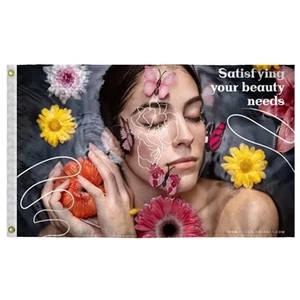 Custom Digital Print Flag 2.5' x 4' E-Poly | https://www.bestnamebadges.com