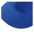 Structured 6 Panel Custom Flat Bill Caps w/ Plastic Snapback | https://www.bestnamebadges.com