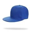 Structured 6 Panel Custom Flat Bill Caps w/ Plastic Snapback | https://www.bestnamebadges.com