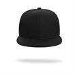 Structured 6 Panel Custom Flat Bill Caps w/ Plastic Snapback | https://www.bestnamebadges.com