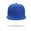 Structured 6 Panel Custom Flat Bill Caps w/ Plastic Snapback | https://www.bestnamebadges.com