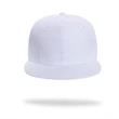 Structured 6 Panel Custom Flat Bill Caps w/ Plastic Snapback | https://www.bestnamebadges.com