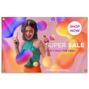 Digital Printed 13 oz Vinyl Scrim Banner 10-15 sq/ft | https://www.bestnamebadges.com