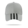 100% Cotton Full Color Mid-Striped Caps w/ Single Buckle | https://www.bestnamebadges.com