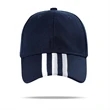 100% Cotton Full Color Mid-Striped Caps w/ Single Buckle | https://www.bestnamebadges.com