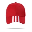 100% Cotton Full Color Mid-Striped Caps w/ Single Buckle | https://www.bestnamebadges.com