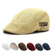 Linen Newsboy Beret Hat | https://www.bestnamebadges.com