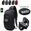 Anti Theft Usb Recharging Sling Crossbody Backpack | https://www.bestnamebadges.com