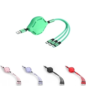 Multi USB Charging Cable Retractable 3in1 Universal Charger