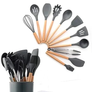 Silicone Kitchen Utensils Set With 12 Tools
