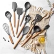Silicone Kitchen Utensils Set With 12 Tools | https://www.bestnamebadges.com